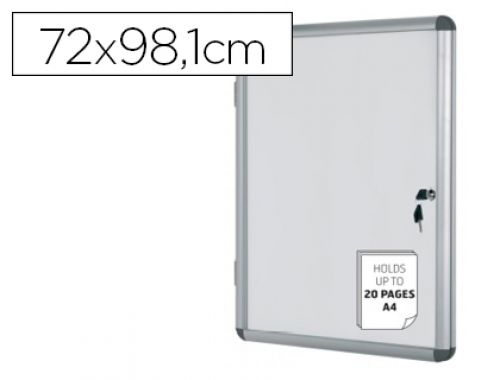 Vitrina de anuncios bi-office fundo magnetico extraplana de interior 72x98,1 cm , Bi-office , 62866 , 5603750521099